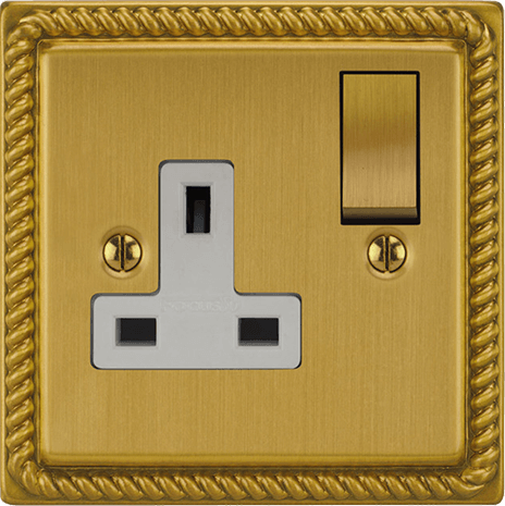 Georgian Single Socket architectural switches view 10