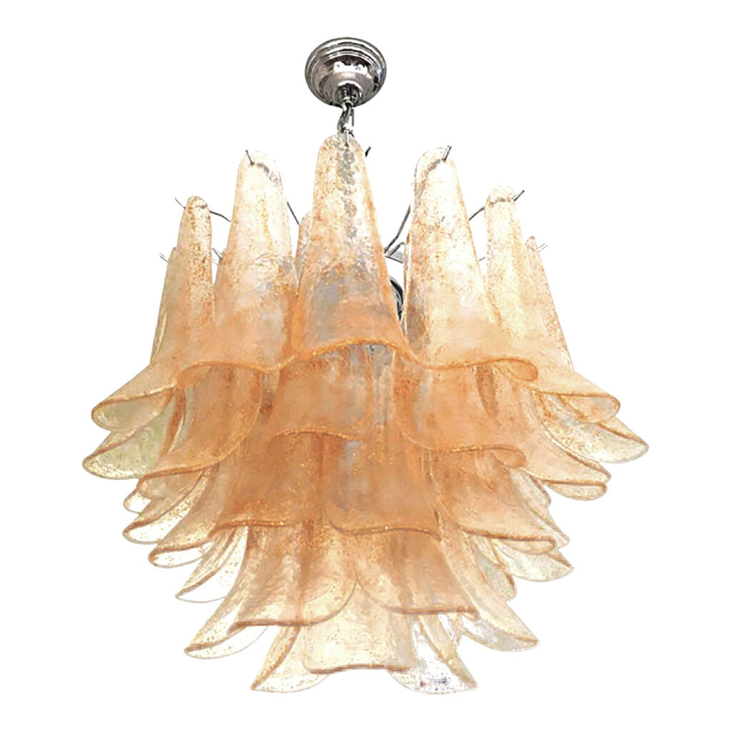 VORELLI Amalfi Selle Murano Glass Circular Chandelier - Selle Murano Glass image 1