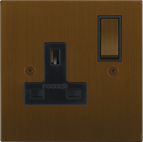 Ambassador Square Single Socket architectural switches studio view