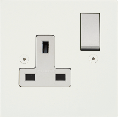Horizon Square Single Socket architectural switches studio view