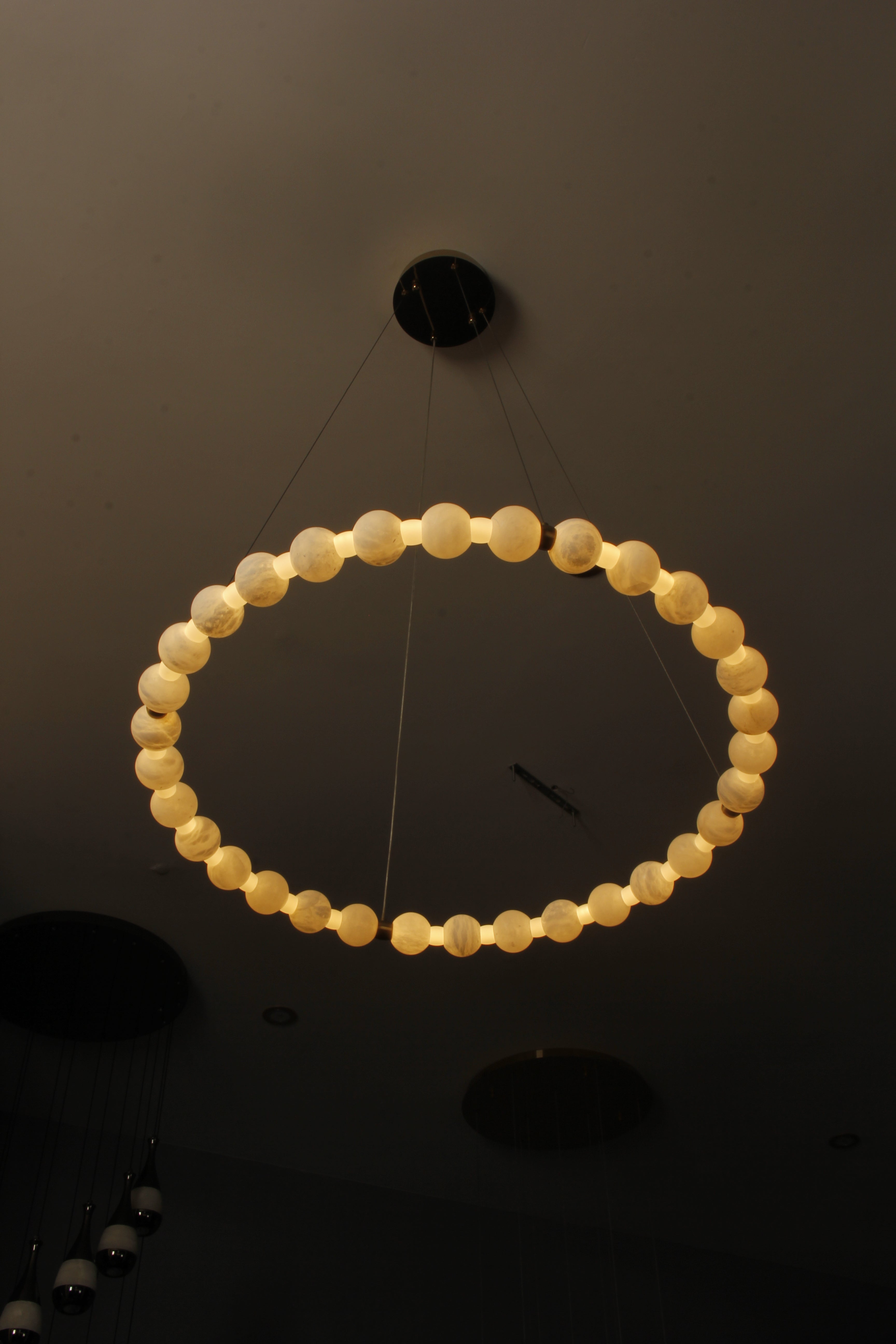 Orbella Marble Circular Chandelier