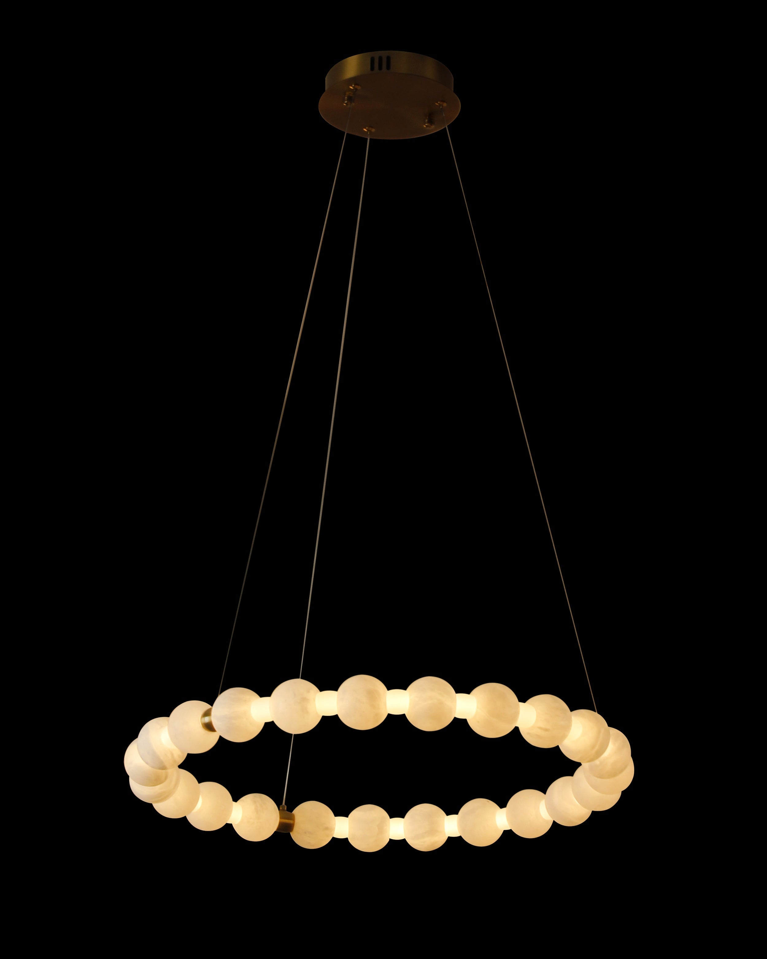Orbella Marble Circular Chandelier