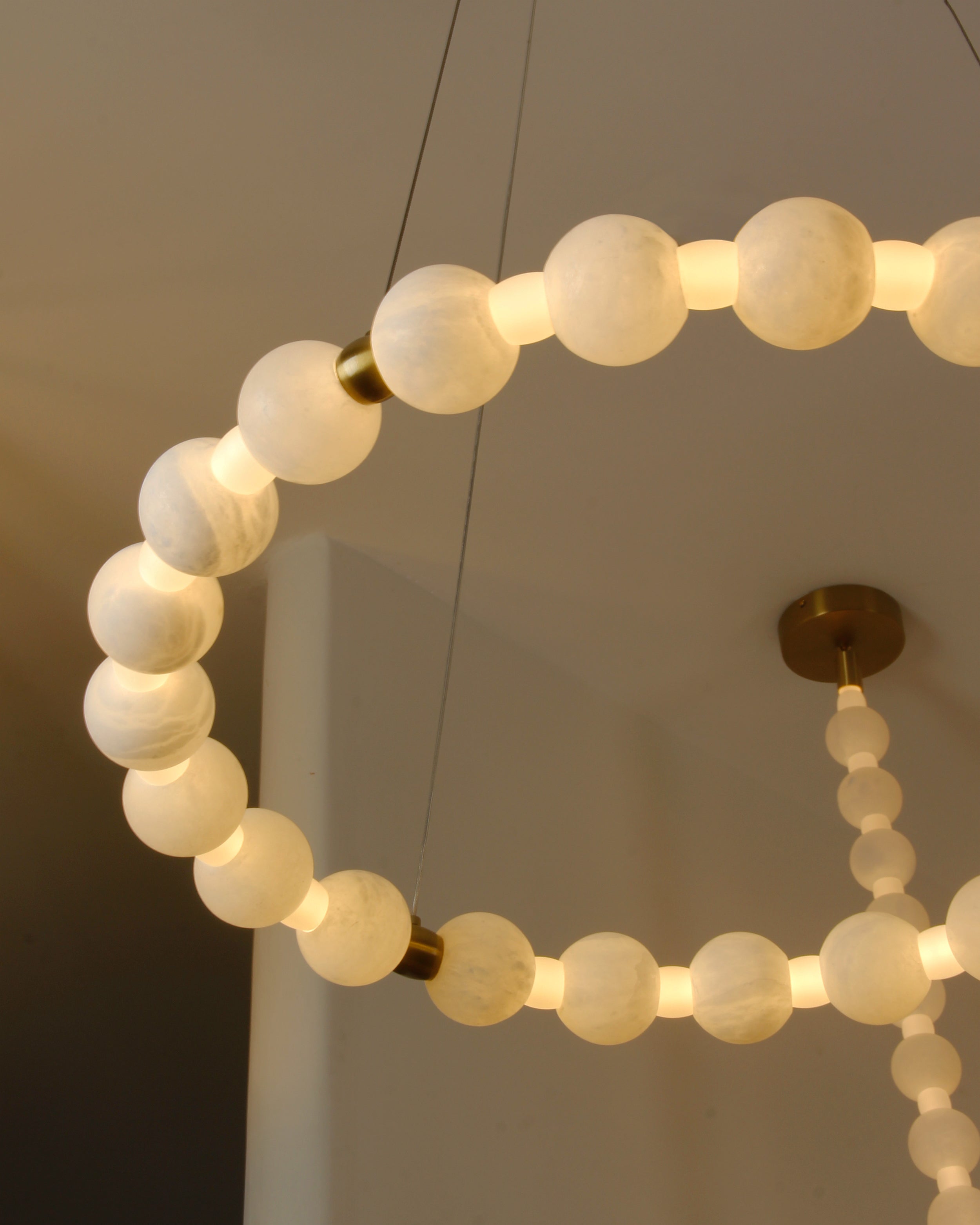Orbella Marble Circular Chandelier