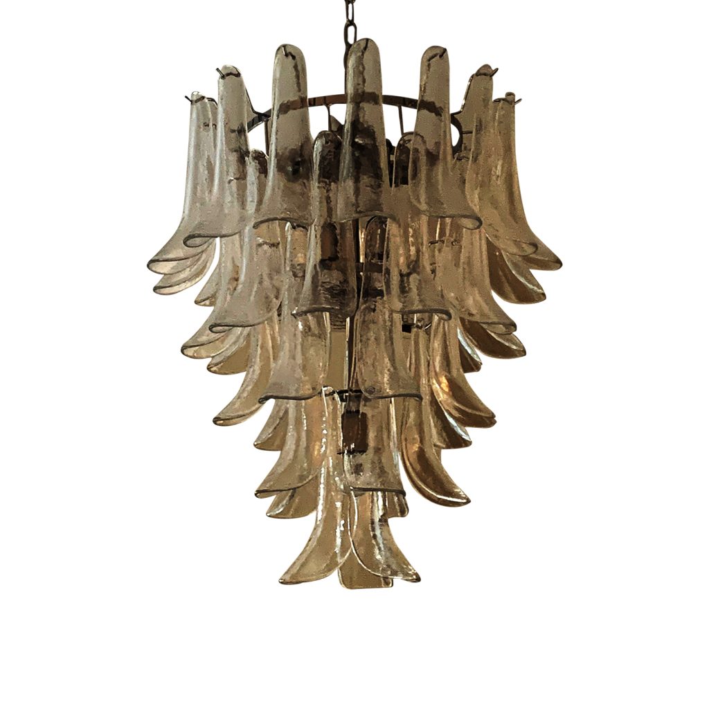 VORELLI Fiesole Selle Murano Glass Circular Chandelier - Selle Murano Glass image 1