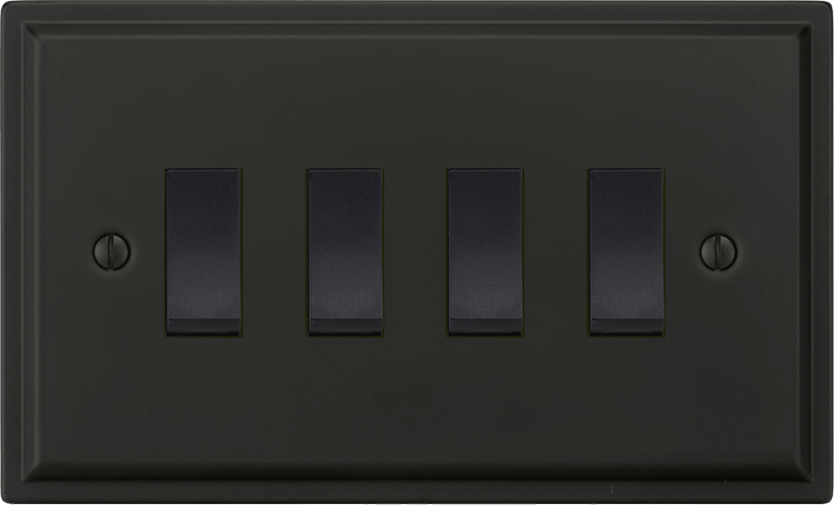 VORELLI® Sheraton Rocker Switch in Matte Black.