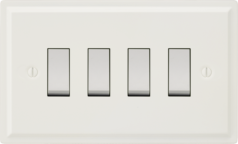 VORELLI® Sheraton Rocker Switch in Matte White.