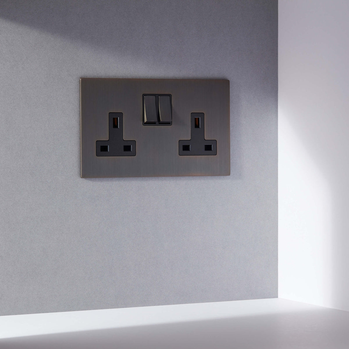 Renaissance Double Socket architectural switches studio view