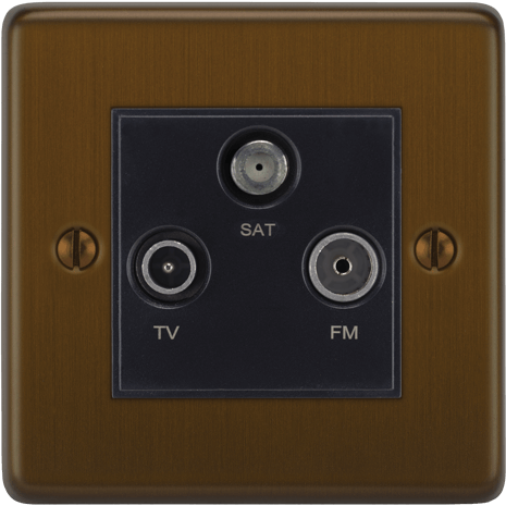VORELLI® Victorian Media Outlet in Bronze Antique.