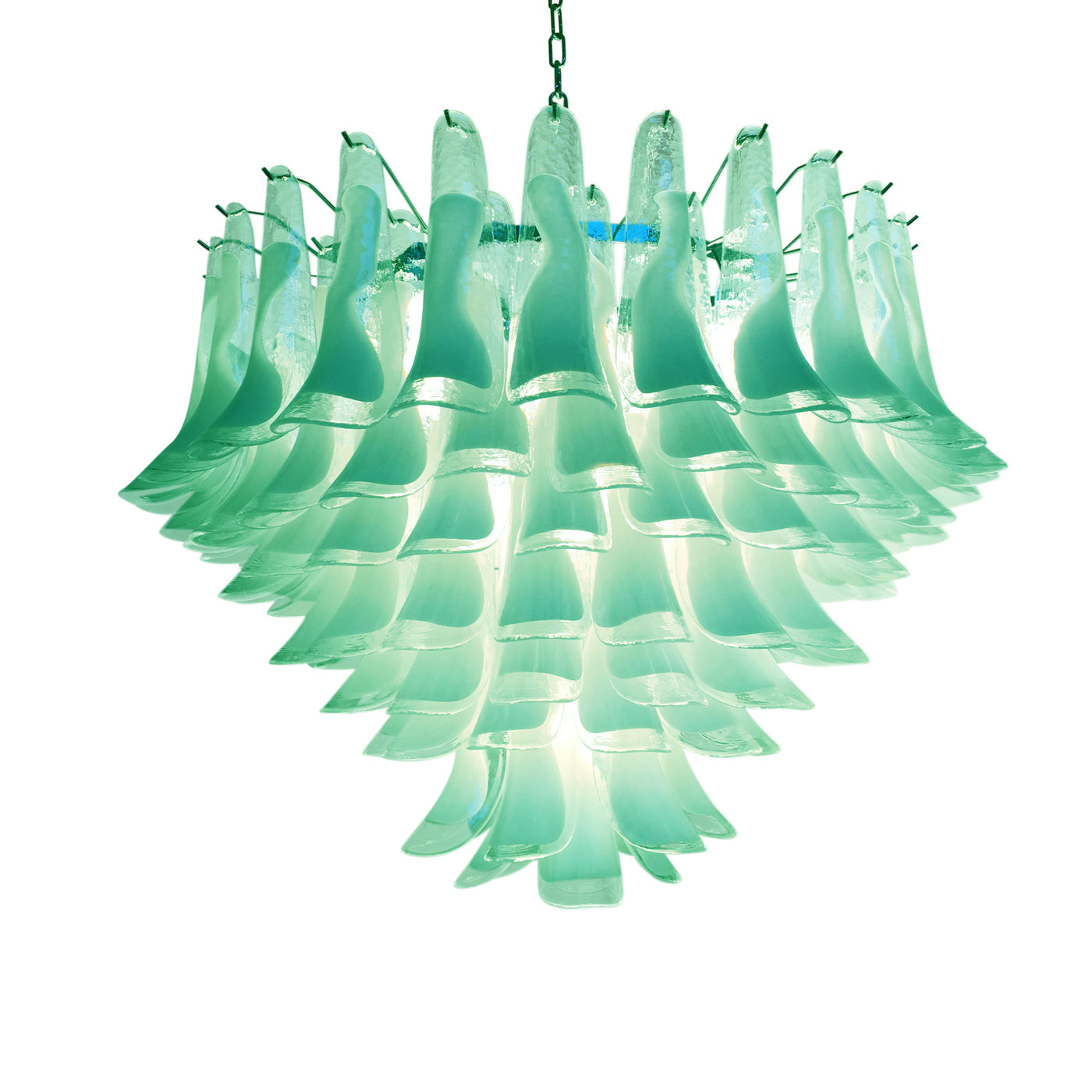 VORELLI Bordighera Selle Murano Glass Staircase Chandelier - Selle Murano Glass image 2