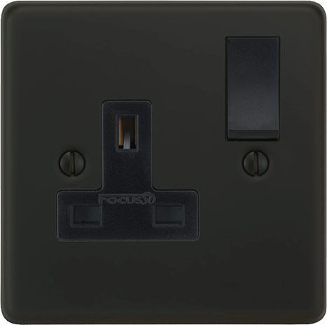 Victorian Single Socket architectural switches view 6
