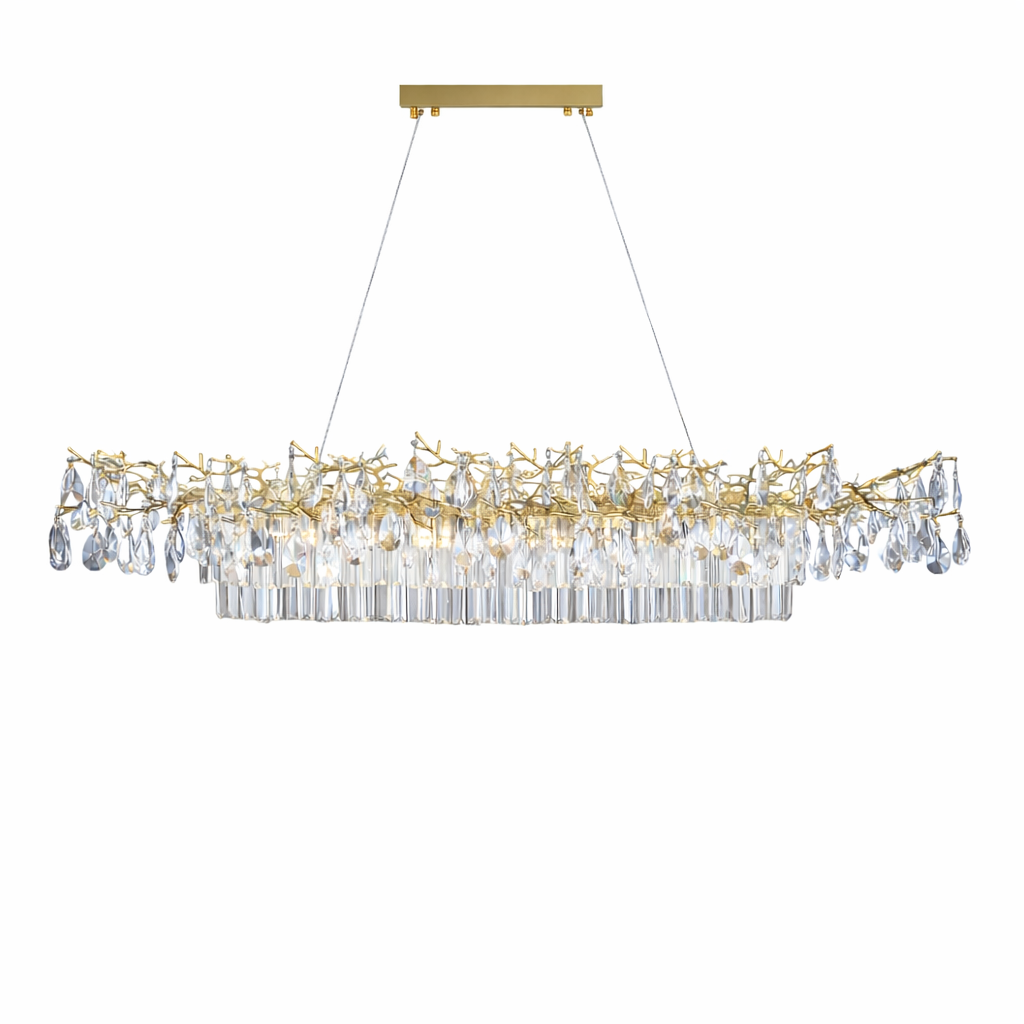 Dewdrop Rectangular Chandelier II