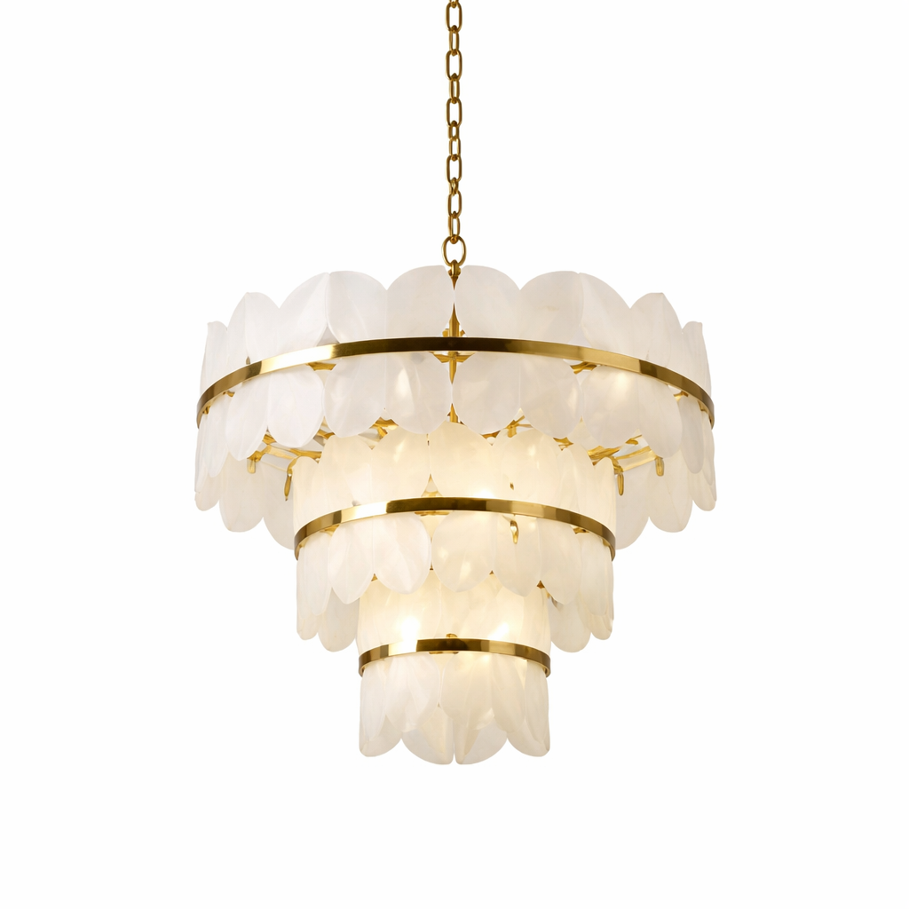Xavier Marble Circular Chandelier by VORELLI
