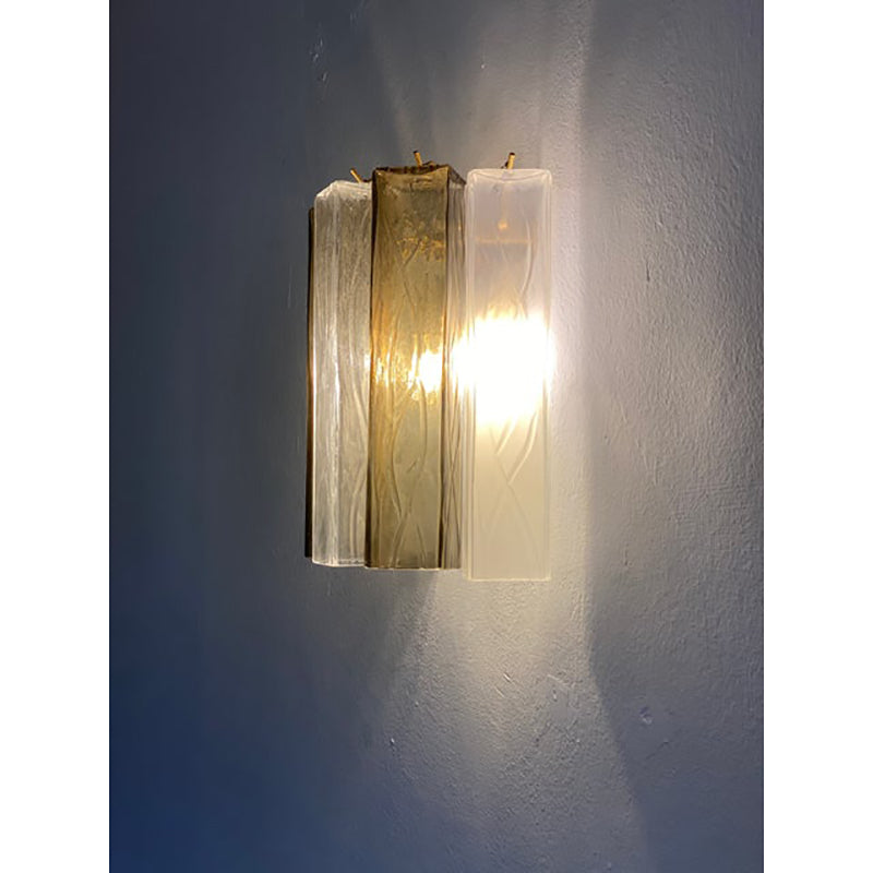 VORELLI Adria Squares Murano Glass Wall Light - Squares Murano Glass image 5
