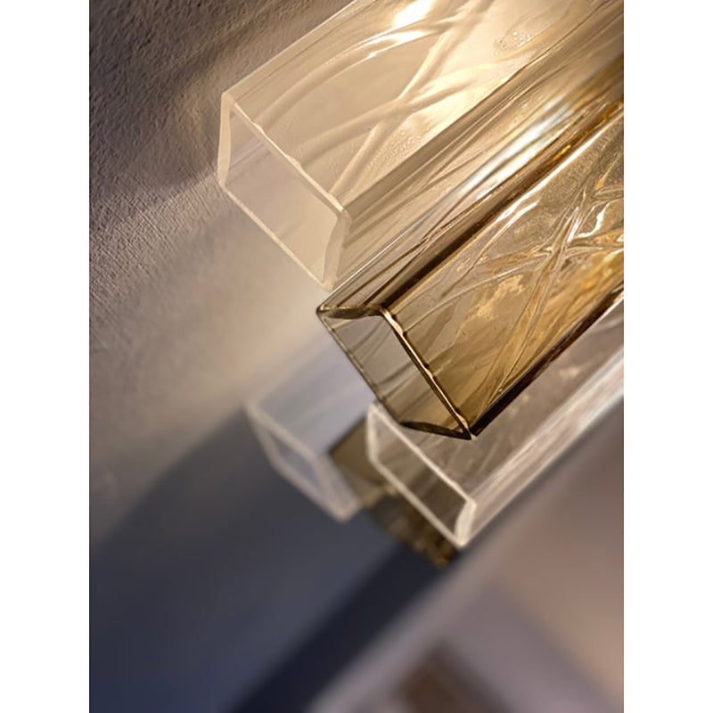 VORELLI Adria Squares Murano Glass Wall Light - Squares Murano Glass image 2