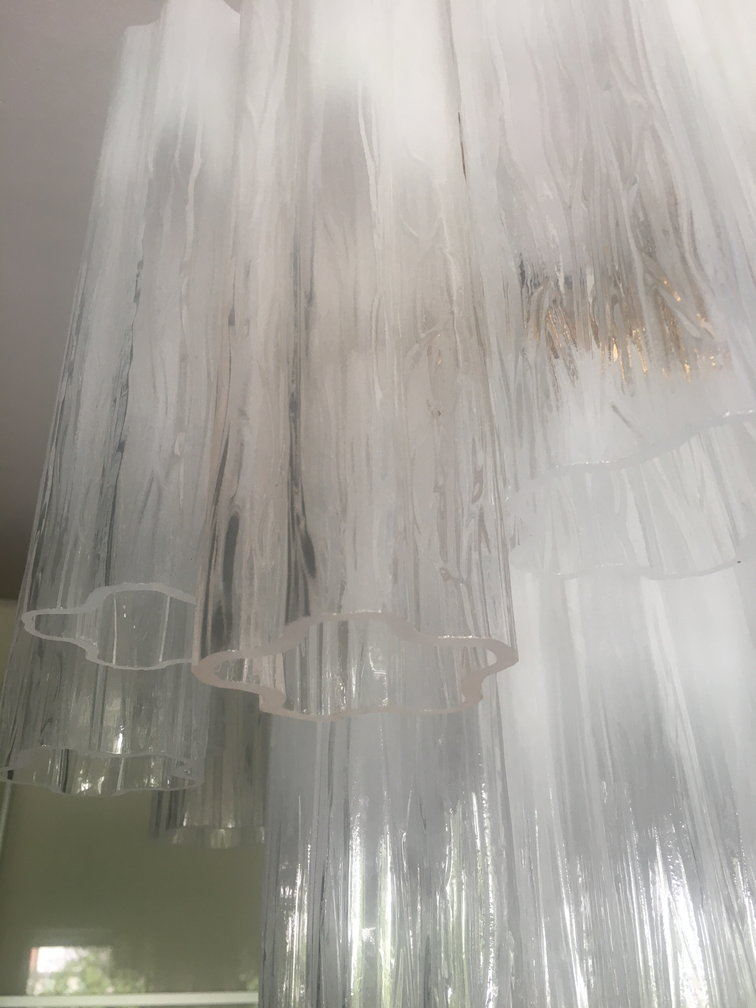 VORELLI Agnese Tronchi Murano Glass Circular Chandelier - Tronchi Murano Glass image 3