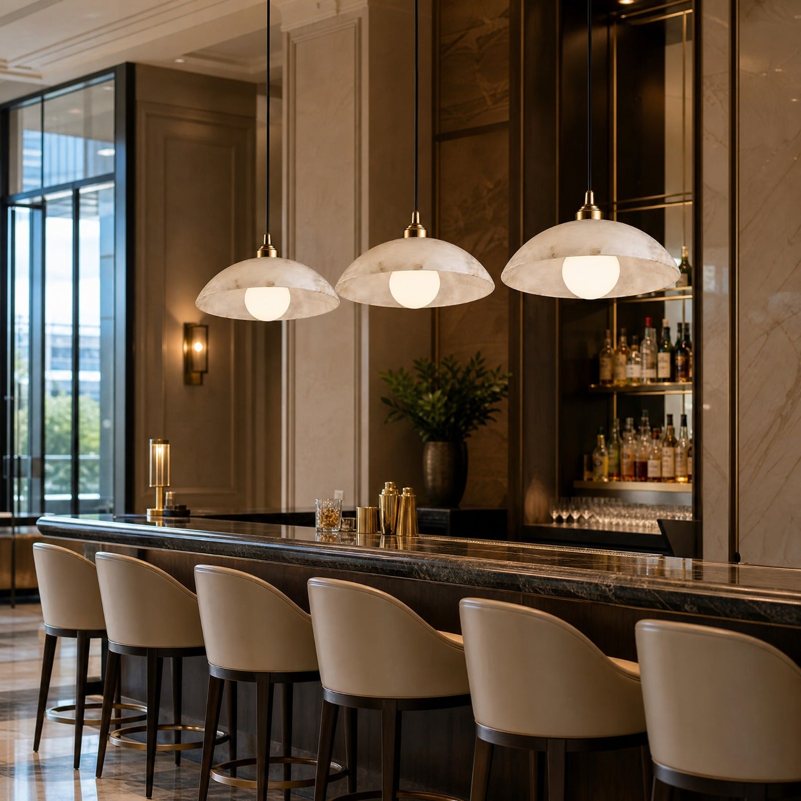 Alessia Marble Pendant Light by VORELLI