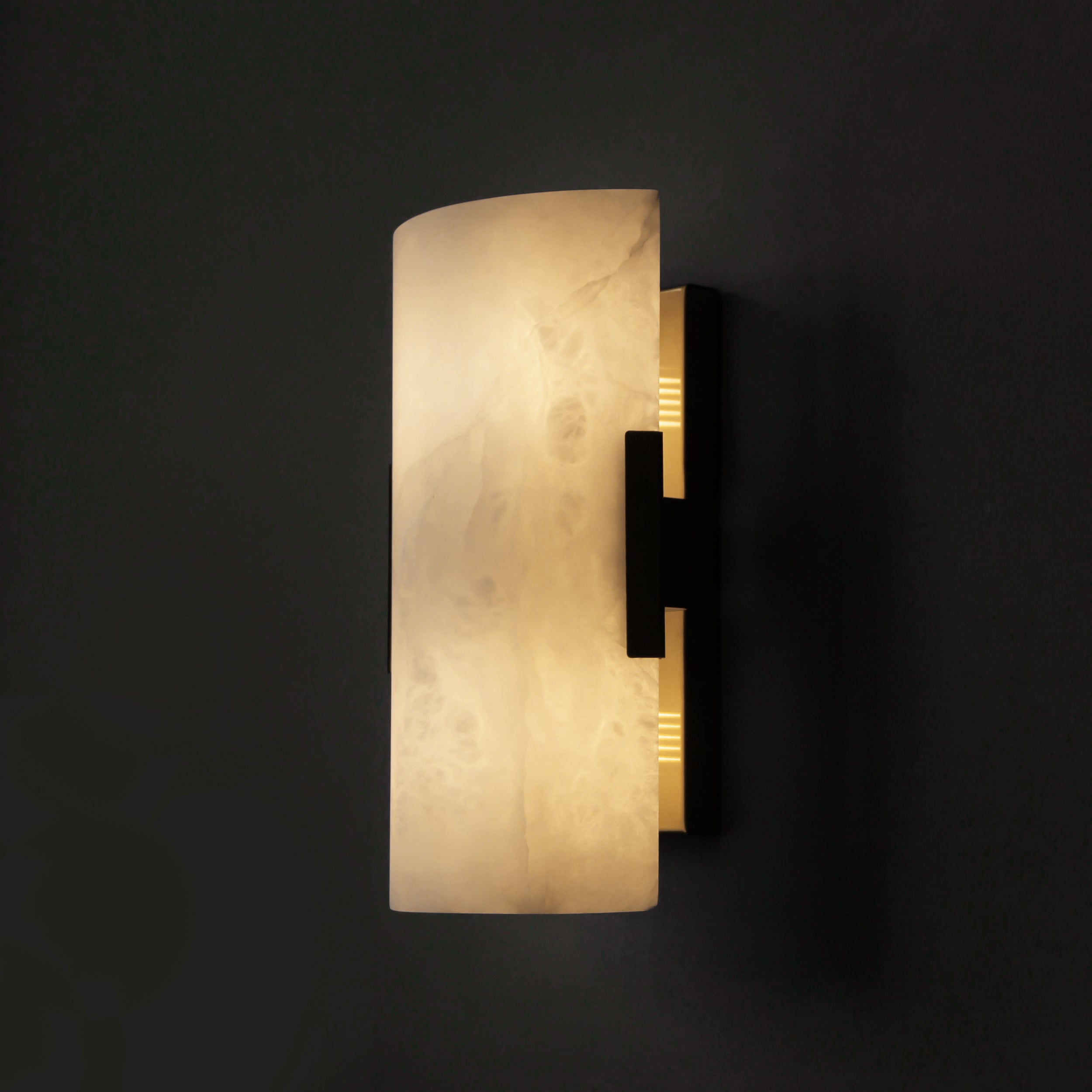 Pair of Arco Marble Wall Lights installed in modern interior