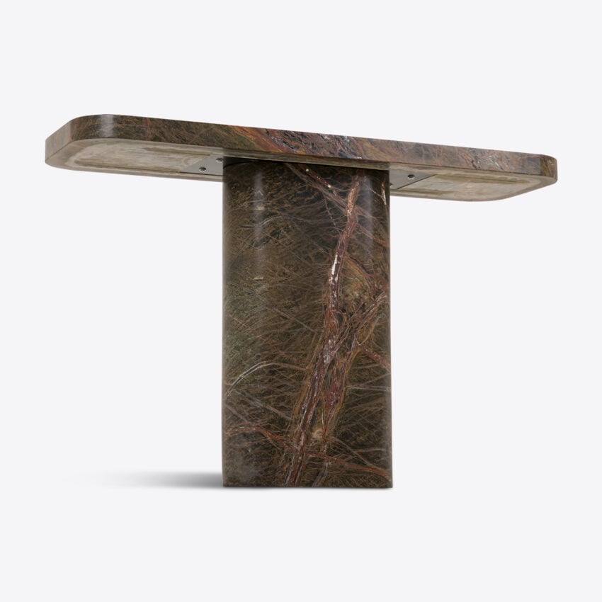 Argentino Forest Green Marble Console Table