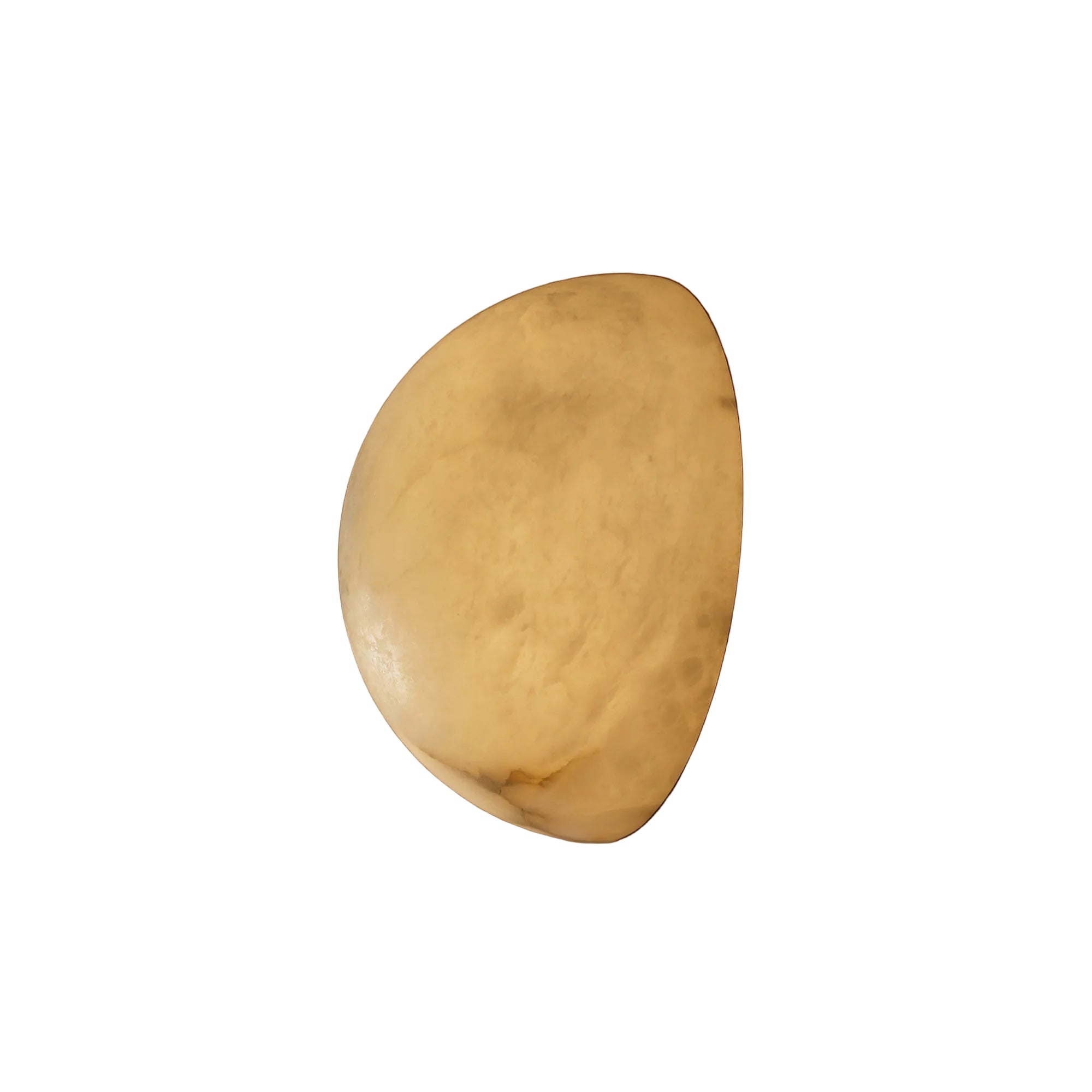 Arona marble wall light with soft curved natural stone design