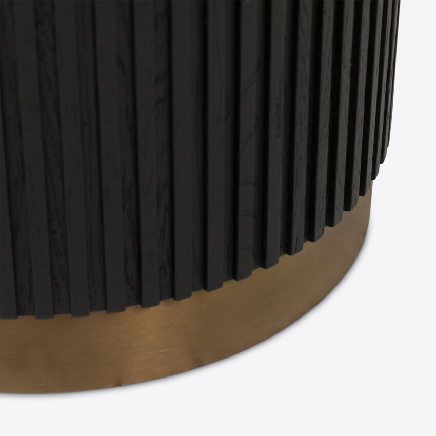 Attilio Ebonised Oak Side Table
