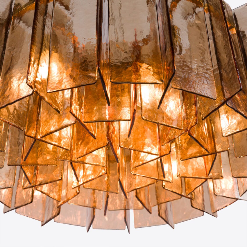 Berlinio Chandelier Amber Glass – 2 sizes