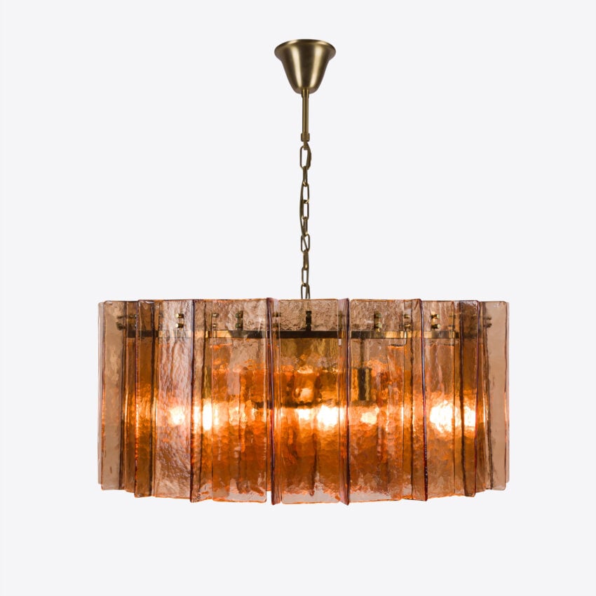 Berlinio Chandelier Amber Glass – 2 sizes