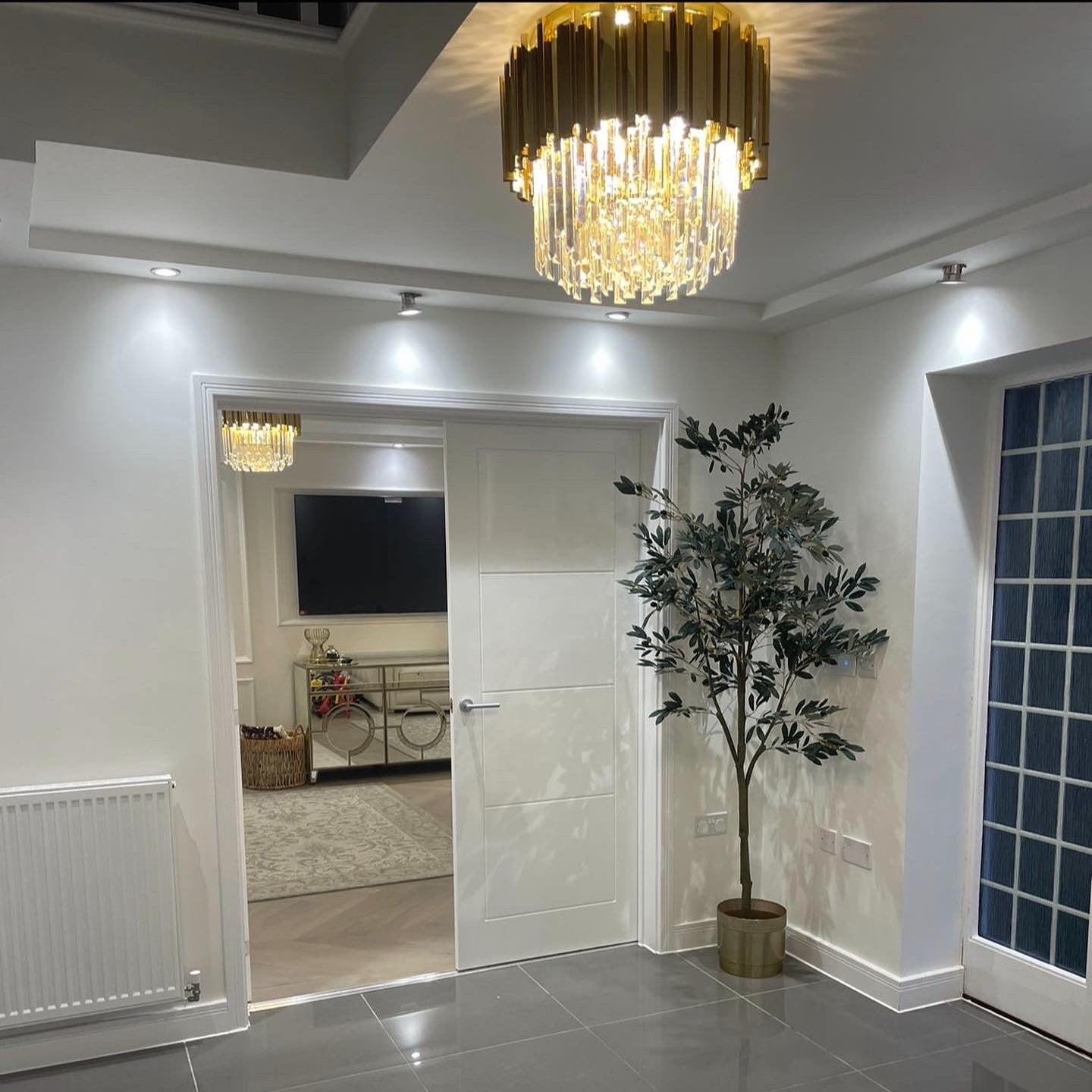 Boeotia ceiling light in contemporary hallway interior
