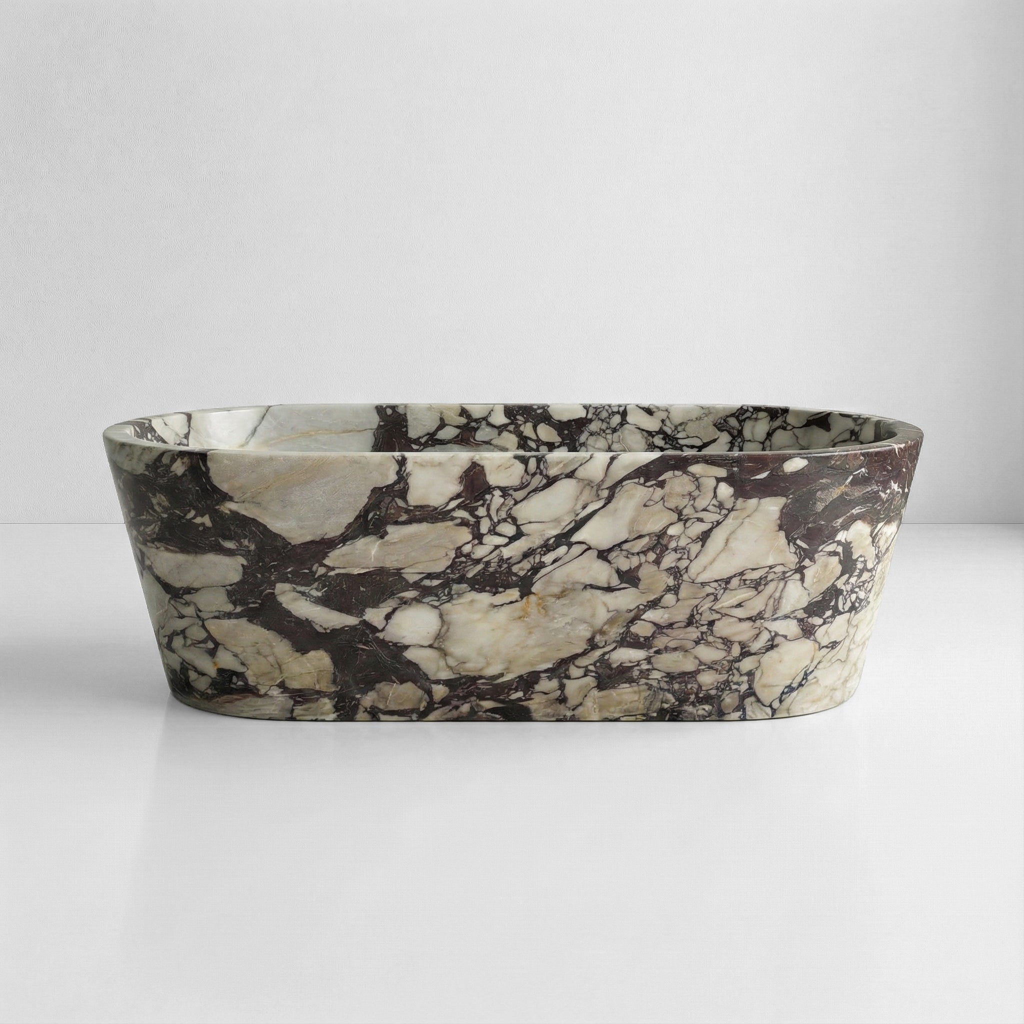 Calacatta Viola Extra Marble Freestanding Bathtub - Tapered by VORELLI