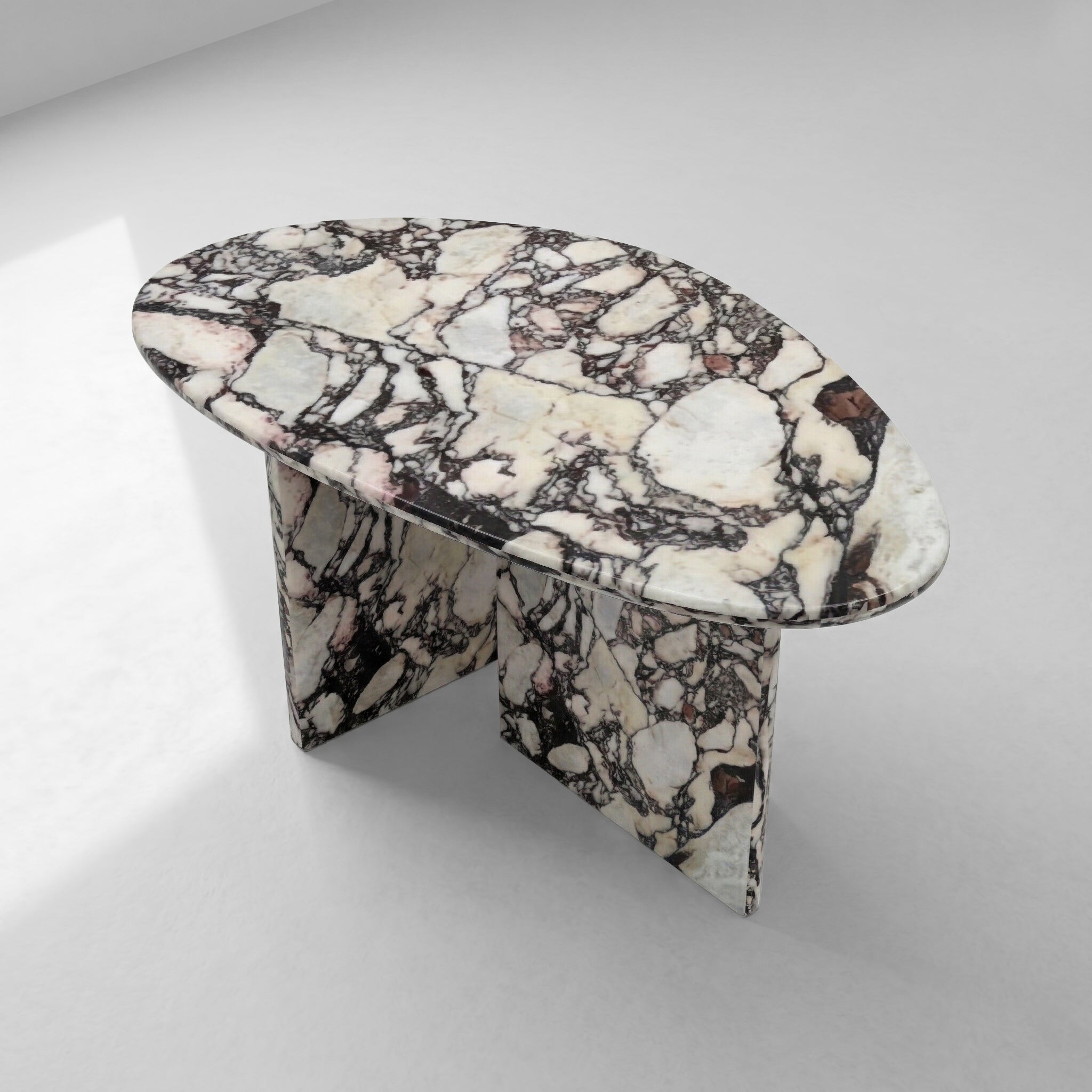 Calacatta Viola Marble Coffee Table - Pebble by VORELLI
