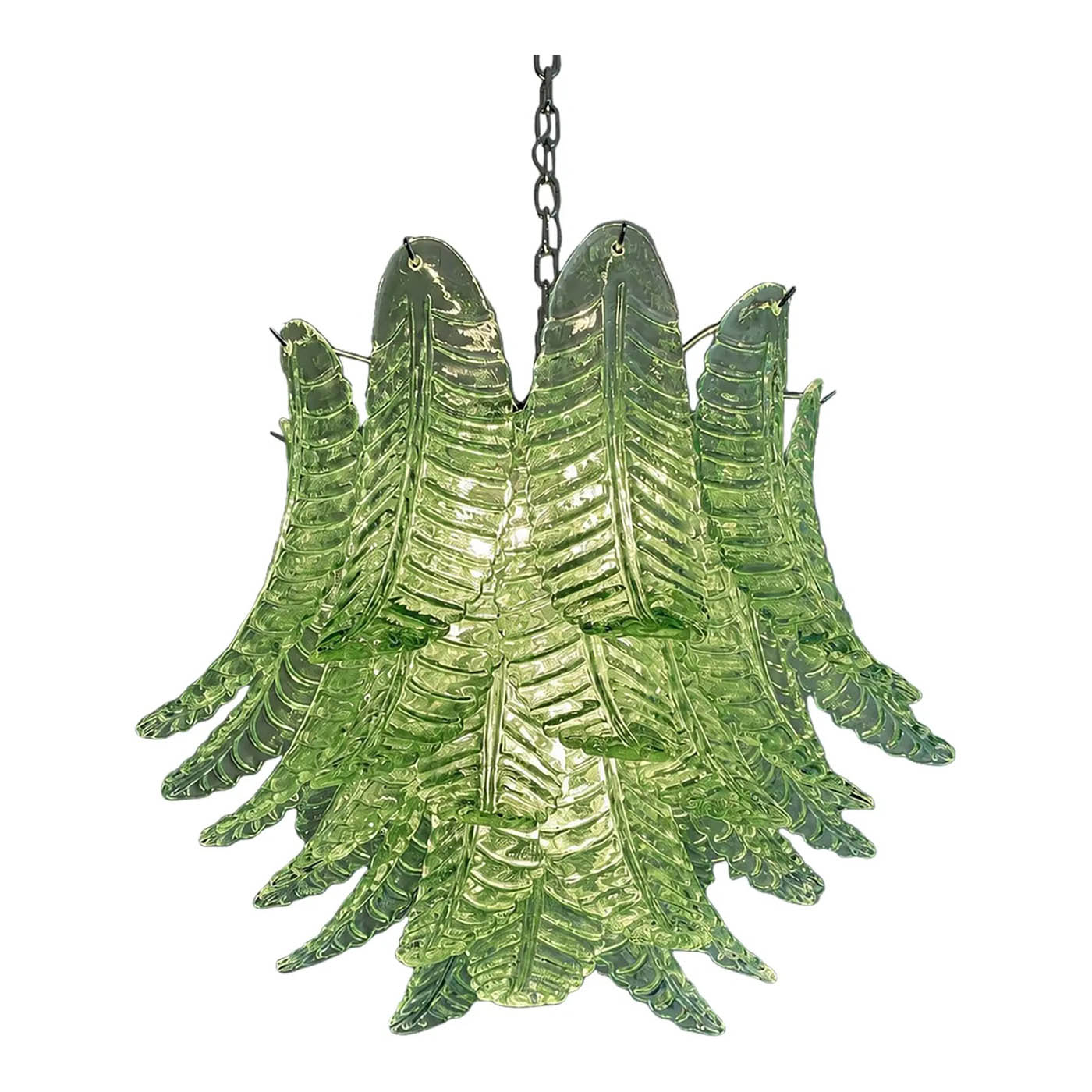 VORELLI Ischia Felci Murano Glass Circular Chandelier - Felci Murano Glass image 2