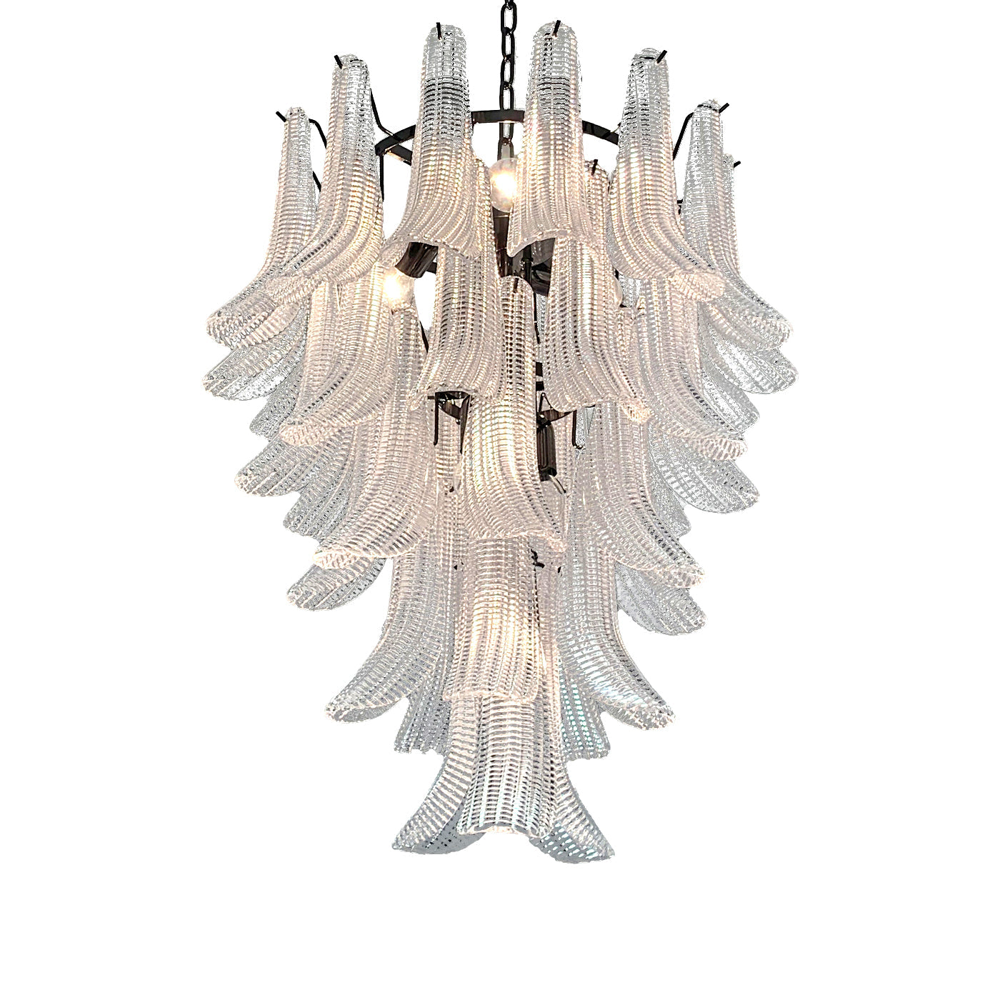 VORELLI Genova Selle Murano Glass Circular Chandelier - Selle Murano Glass image 2