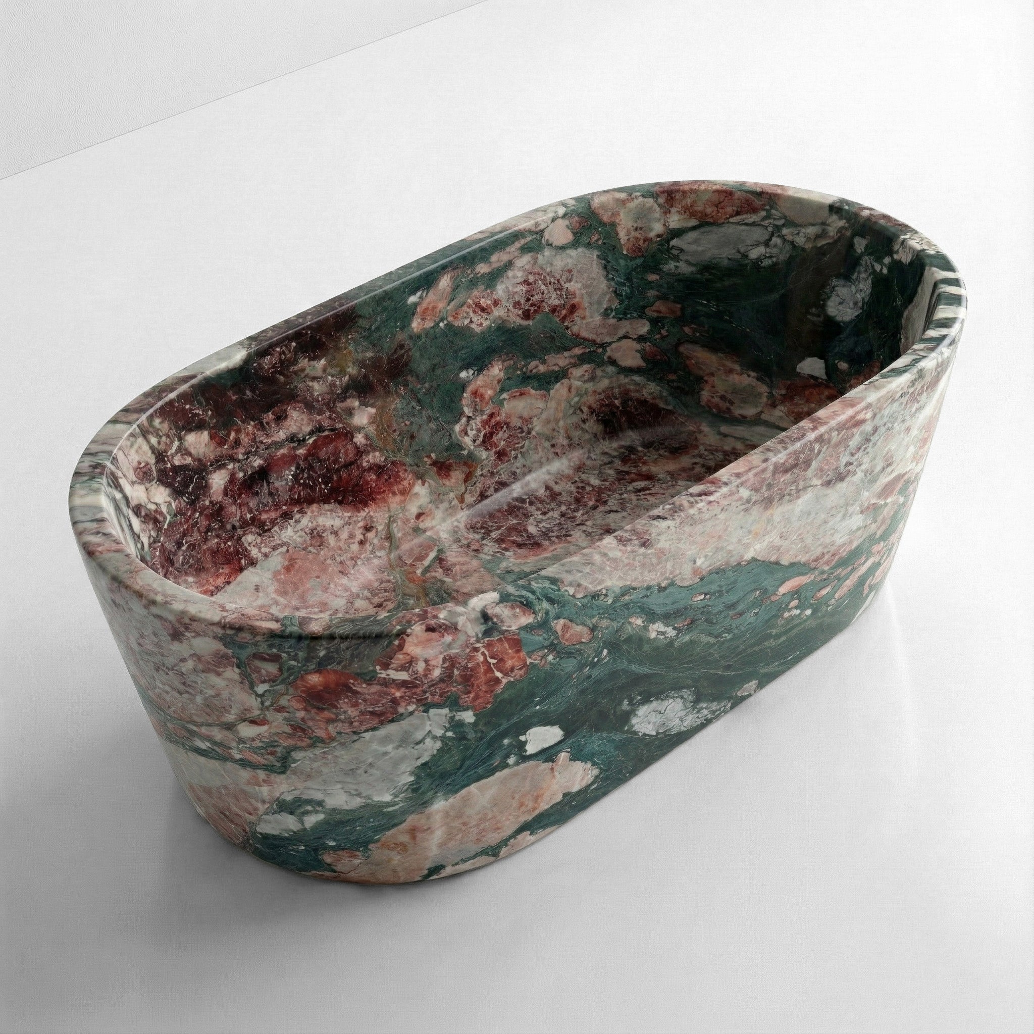Four Seasons Marble Freestanding Bathtub - Tapered by VORELLI