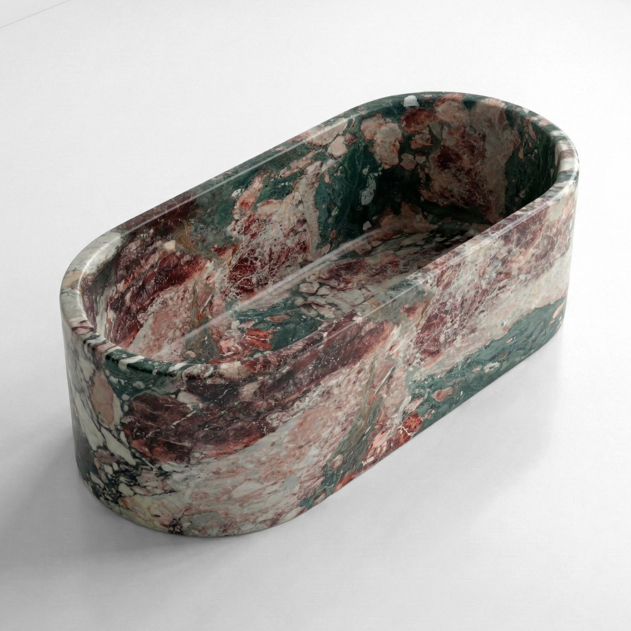 Four Seasons Marble Freestanding Bathtub - Elliptical by VORELLI