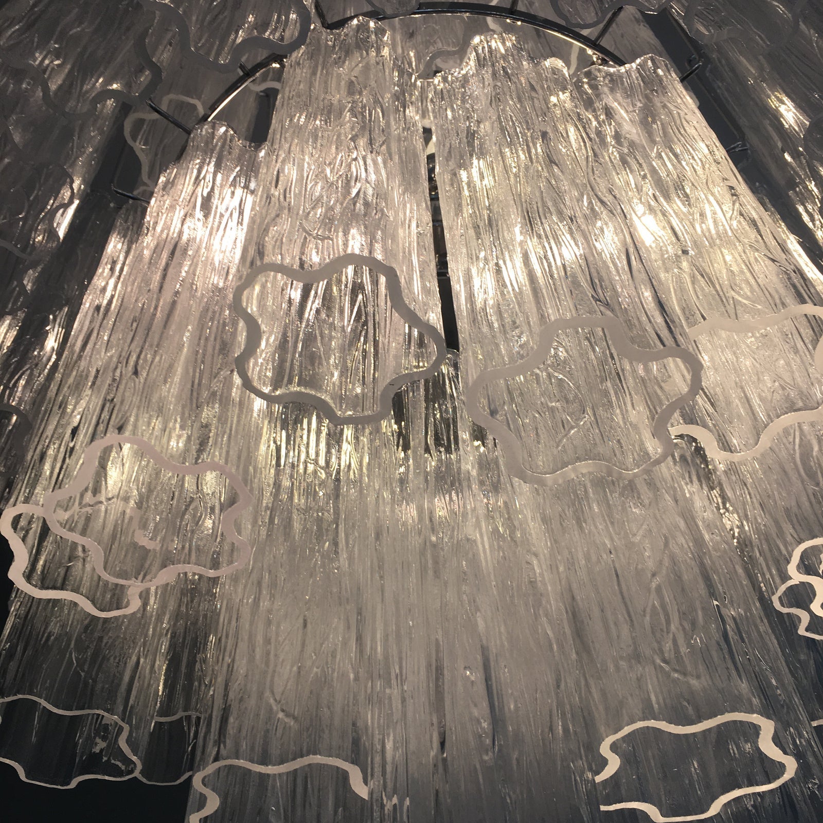 VORELLI Floriana Tronchi Murano Glass Staircase Chandelier - Tronchi Murano Glass image 6