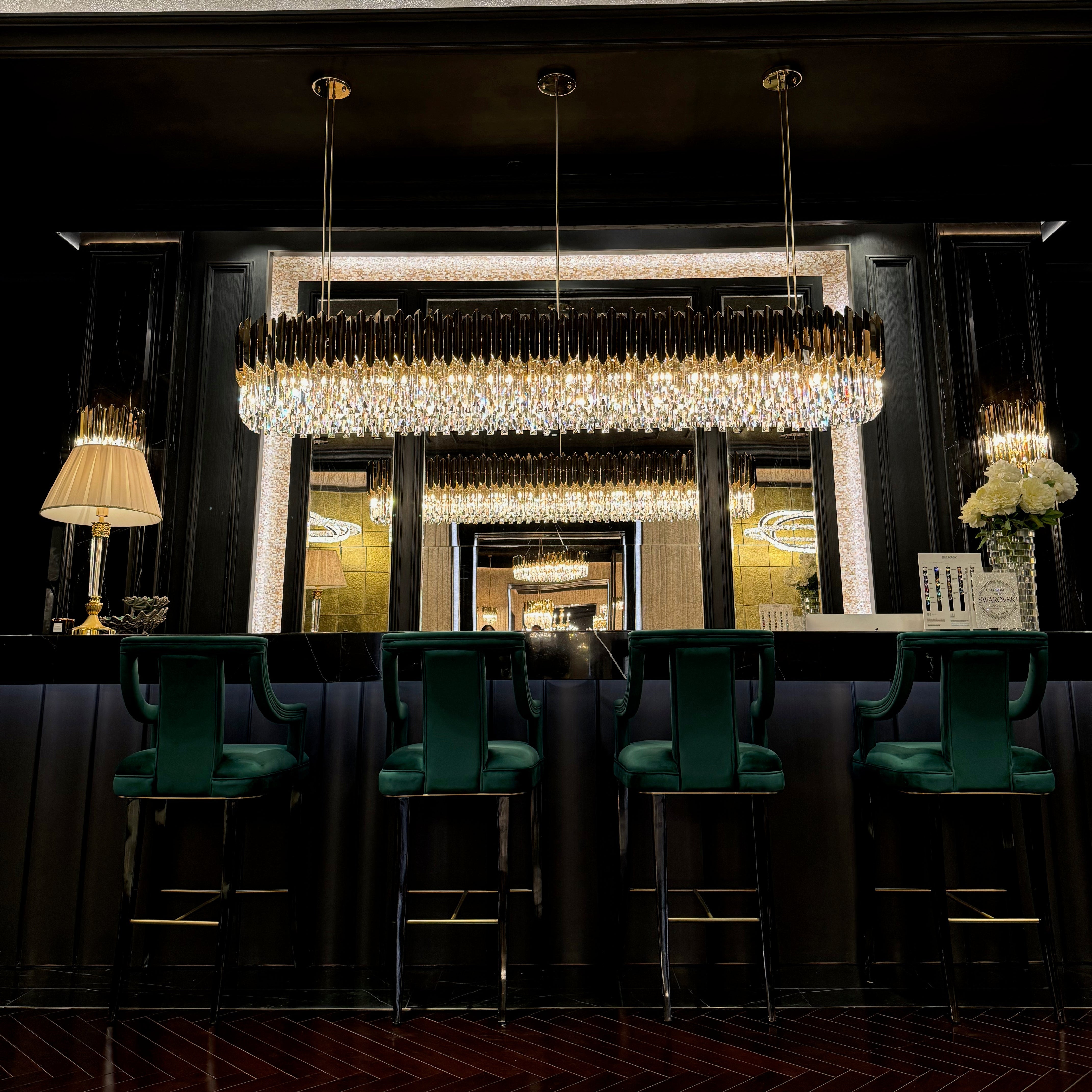 Manhattan Rectangular Chandelier by VORELLI