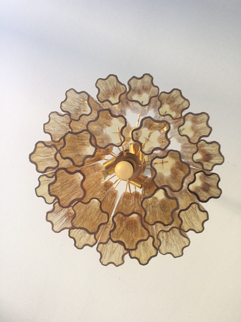 VORELLI Fabriana Tronchi Murano Glass Circular Chandelier - Tronchi Murano Glass image 4