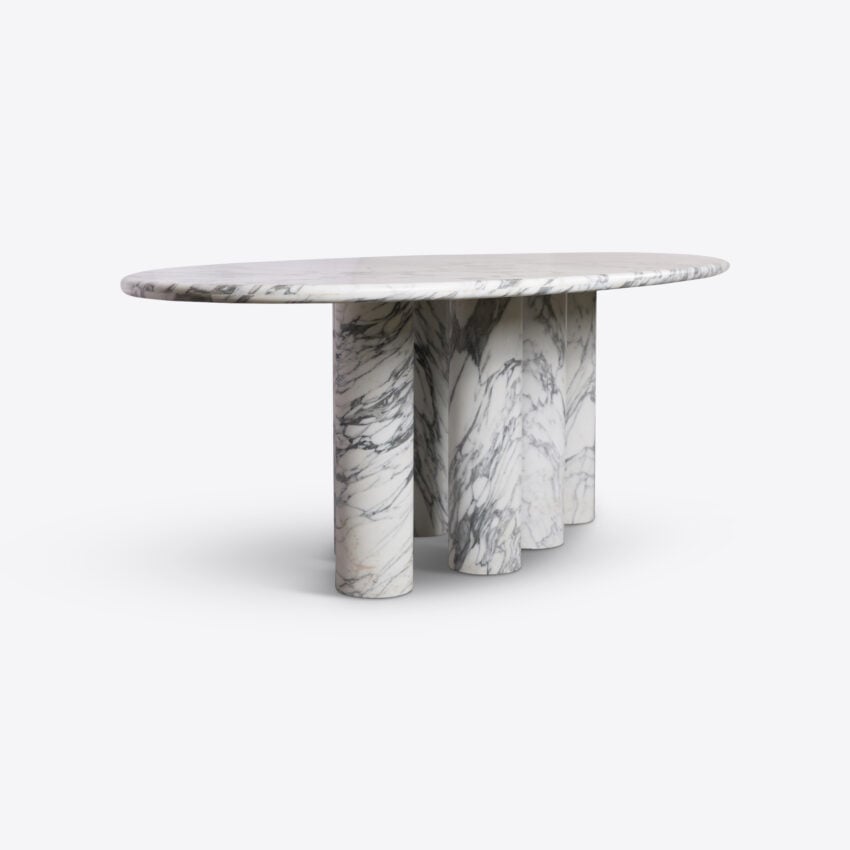 Olivaro Marble Dining Table – Arabescato