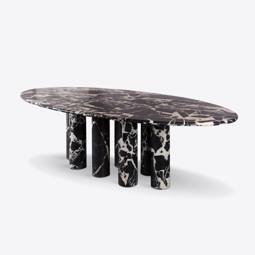Olivaro Marble Dining Table – Napoleon black