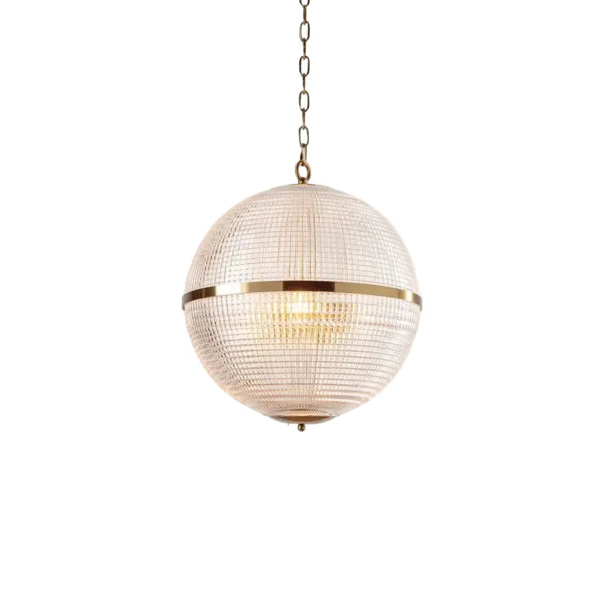 Parigino Small Clear Brass Globe Pendant