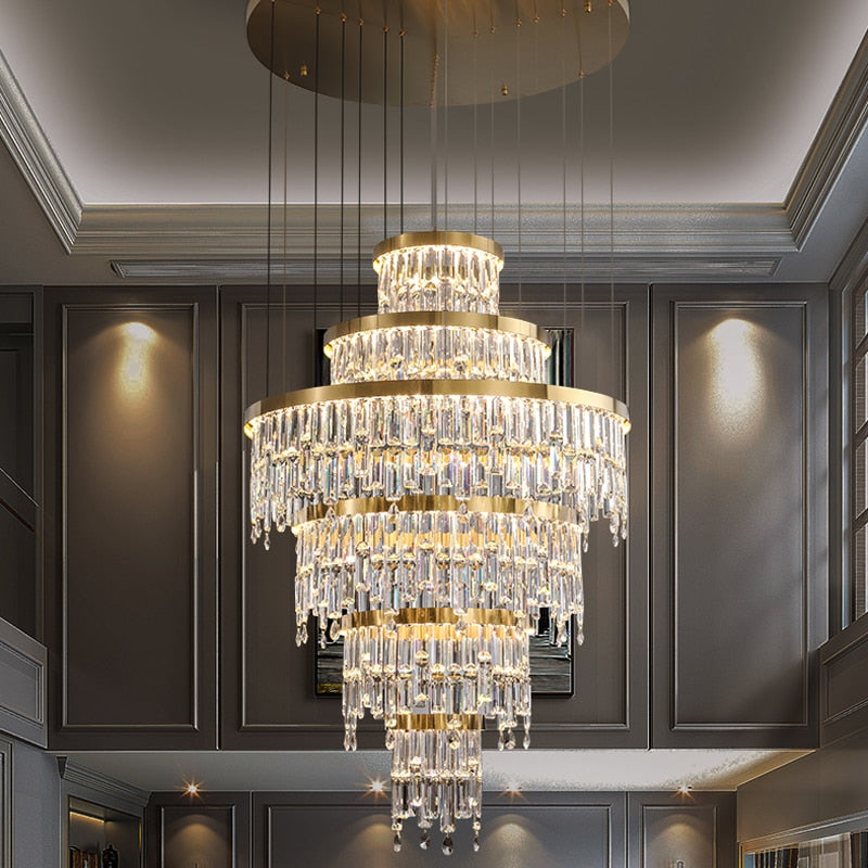 Statement Prazzo staircase lighting creating a refined focal point in premium residential architecture