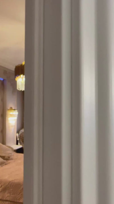 Luxury Boeotia ceiling light with precision crystal elements creating an elegant ambient glow