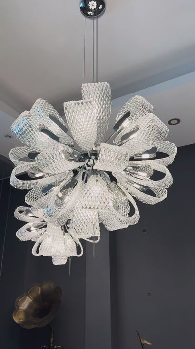Munz Circular Chandelier video by VORELLI® showing circular chandelier detail for Dubai majlis spaces and UAE villas