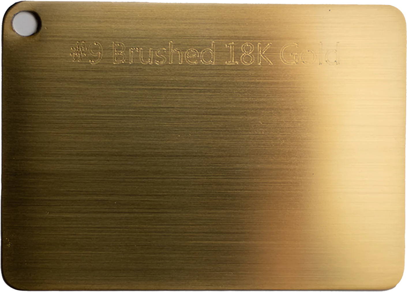 #9 Brushed 18k Gold
