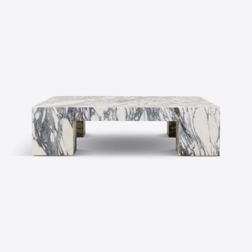 Sidriano Arabescato Marble Coffee Table