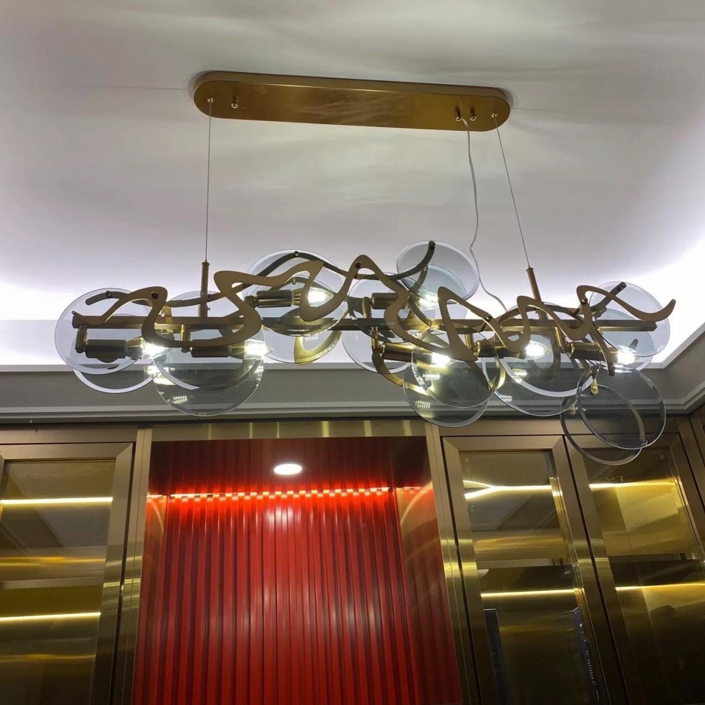 Valparaíso Cristóbal Rectangular Chandelier by VORELLI