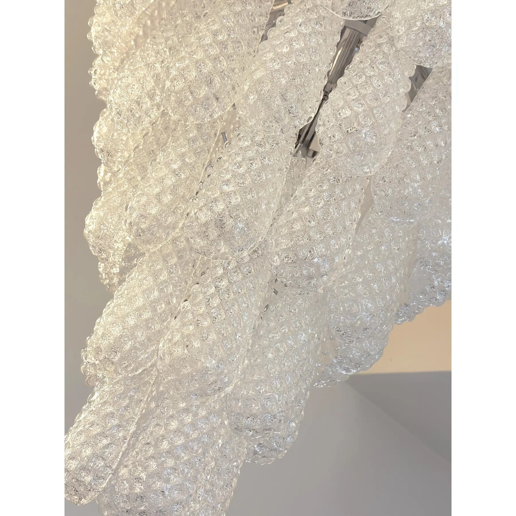 VORELLI Orsina Conchiglie Murano Shell Glass Staircase Chandelier - Conchiglie Murano Shell Glass image 7