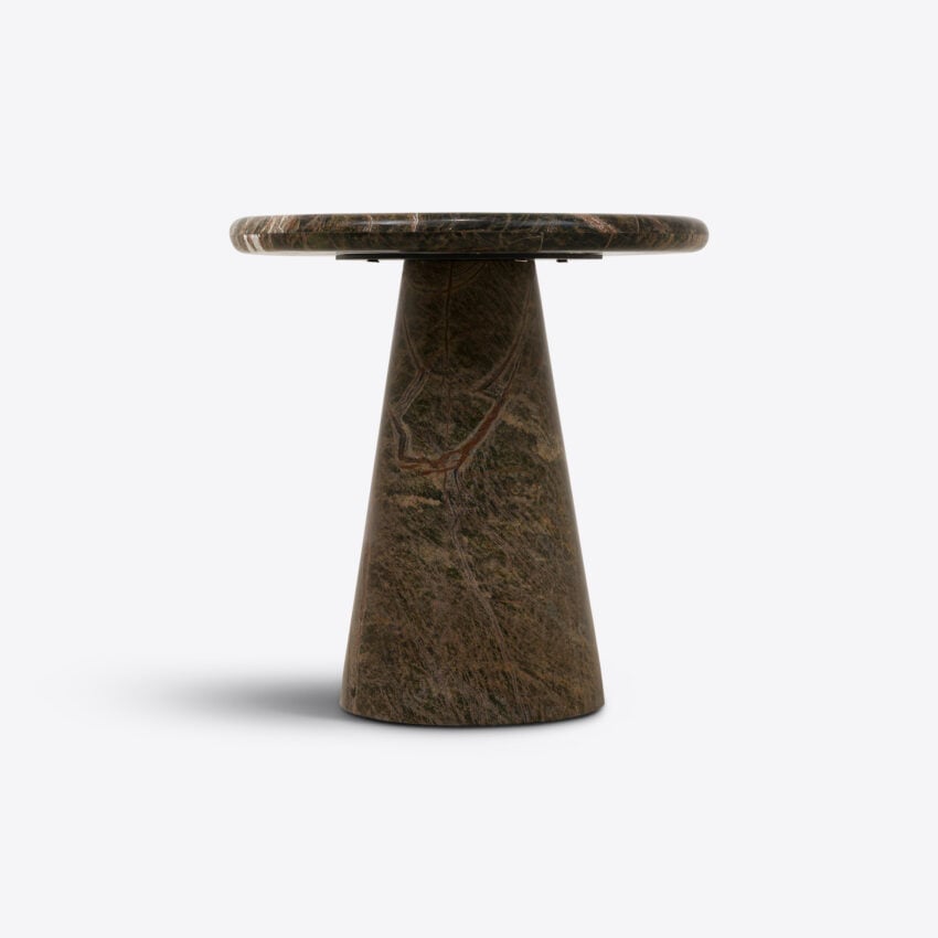 Veronese Forest Green Marble Side Table