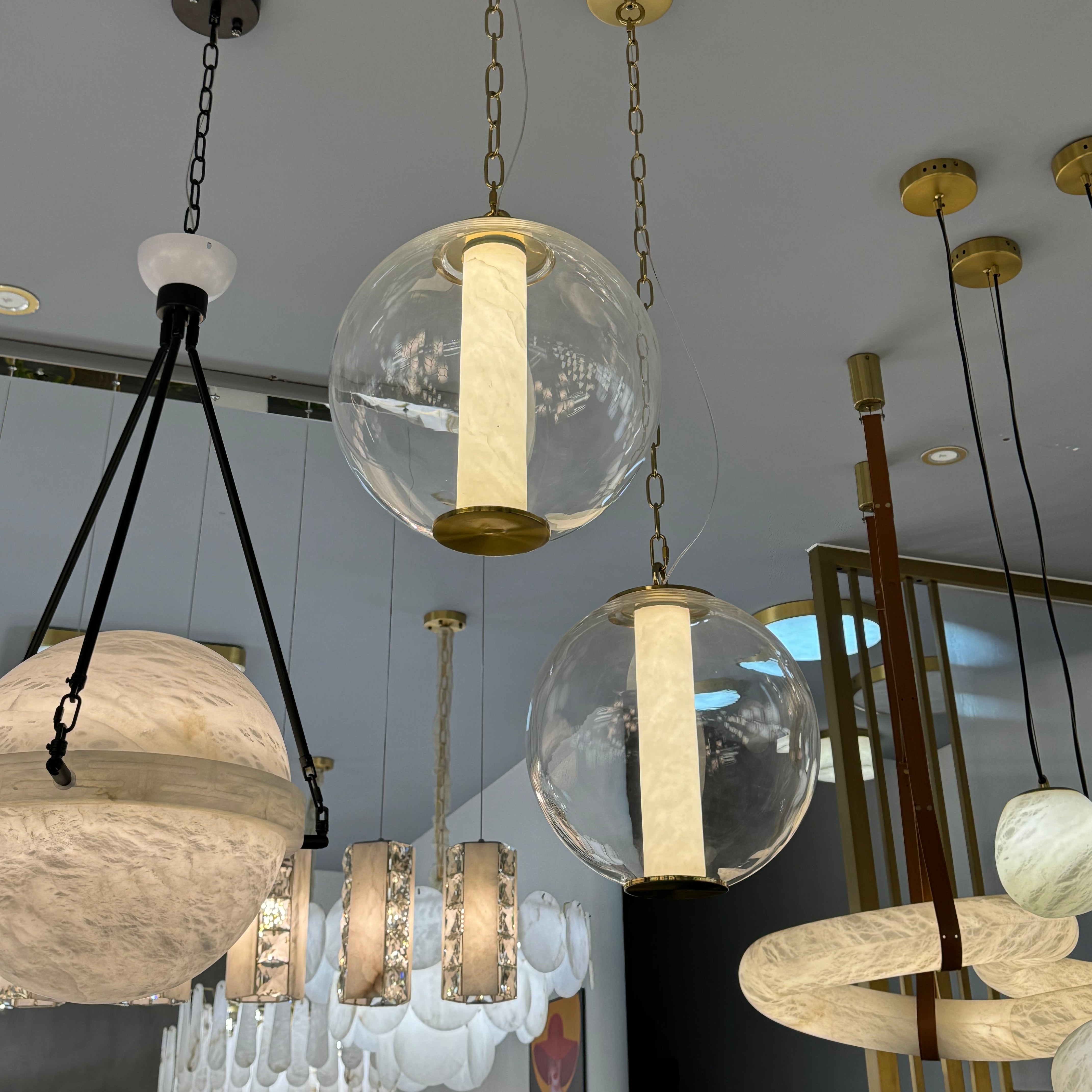 Volana Marble Pendant Light by VORELLI