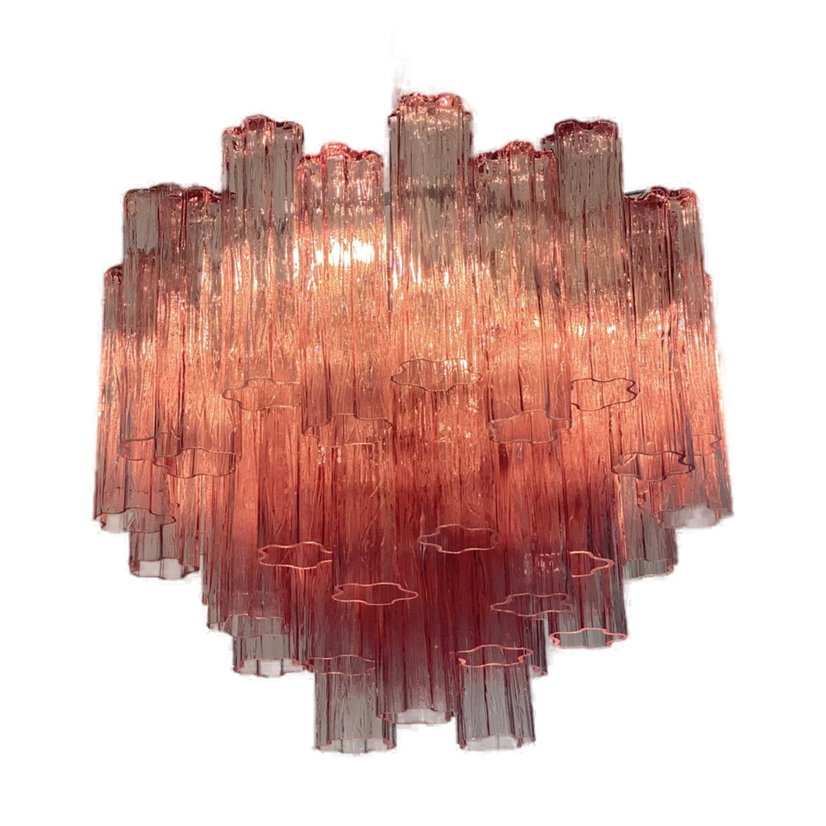 Adriatica Tronchi Murano Glass Circular Chandelier on white background by VORELLI
