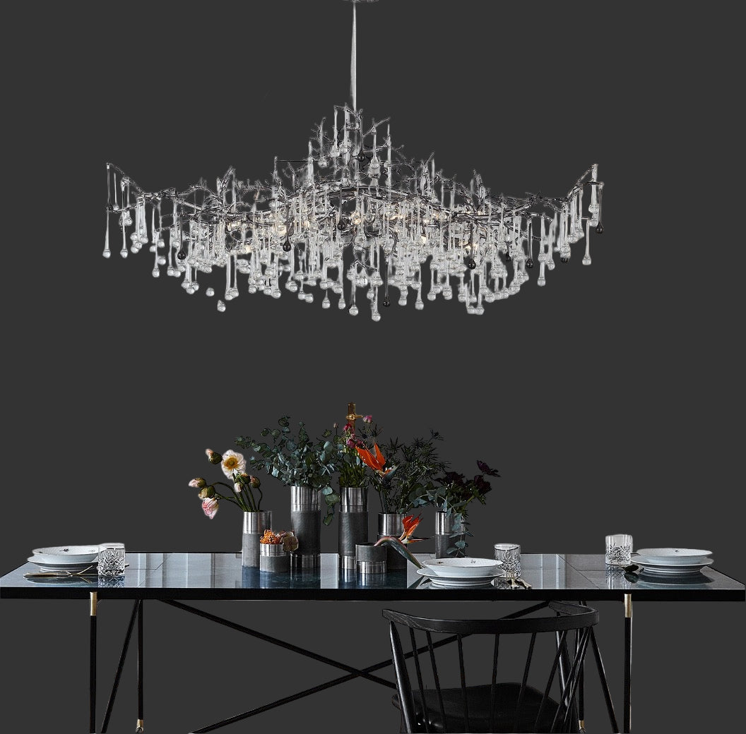 L’Albero d’Oro Rectangular Chandelier III luxury designer lighting by VORELLI®